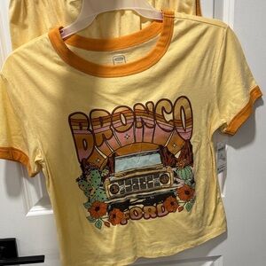 Yellow and Orange Graphic T-Shirt